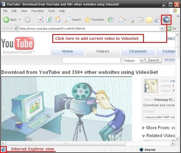 télécharger les Vidéos de YouTube avec Internet Explorer
